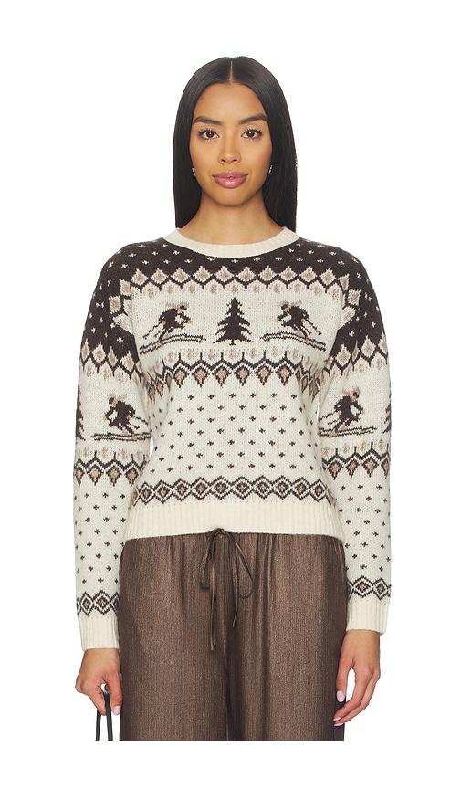 heartloom litchi sweater in brown. - size l (also in xs)
