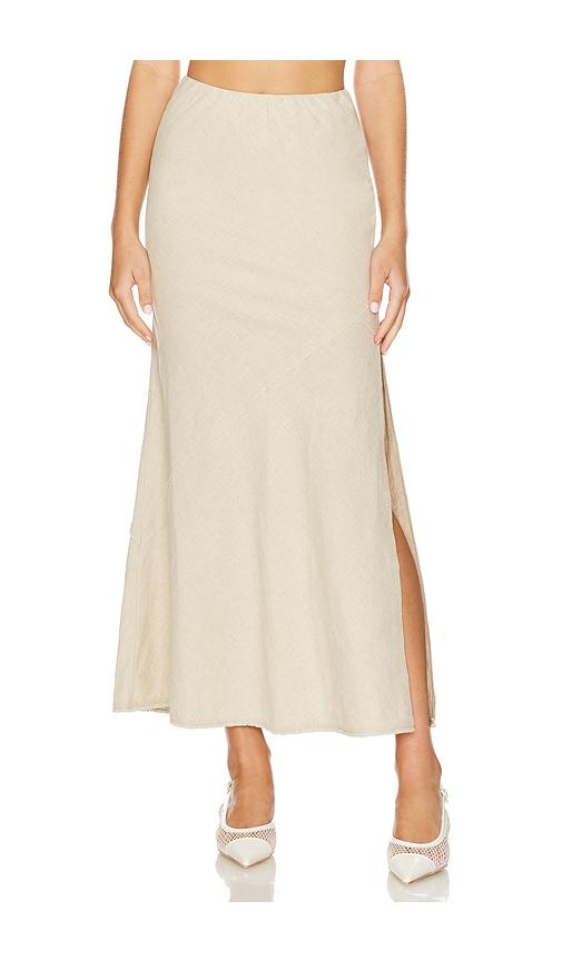 heartloom lulu skirt in beige. - size l (also in s, m, xl)