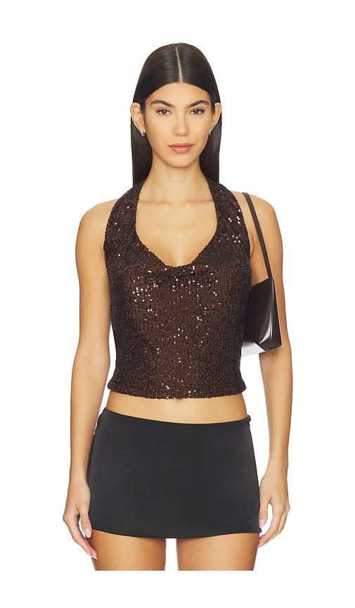heartloom maple top in brown. - size m (also in s, xs)