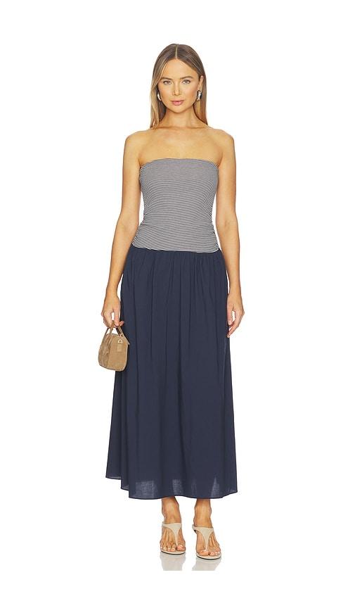 heartloom mikella dress in navy. - size l (also in xs, s, m, xl)