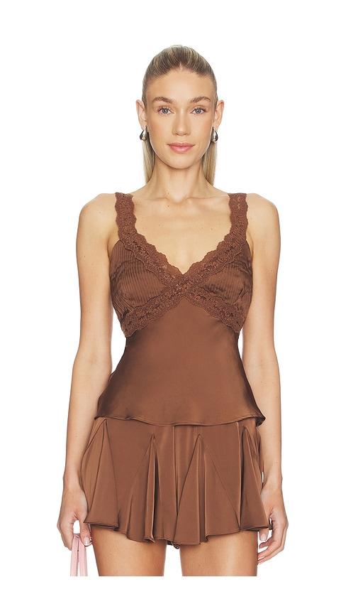 heartloom nelis cami in brown. - size l (also in xs, s, m, xl)