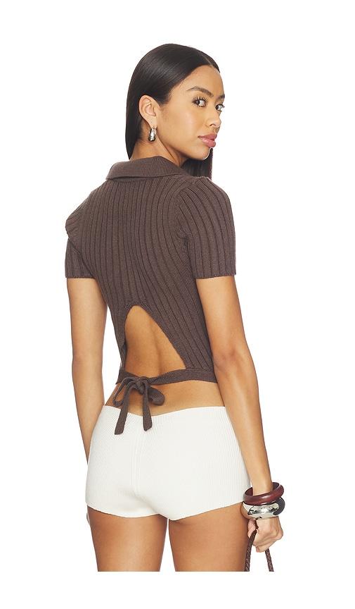 heartloom ollie top in chocolate. - size m (also in s, xl, xs)