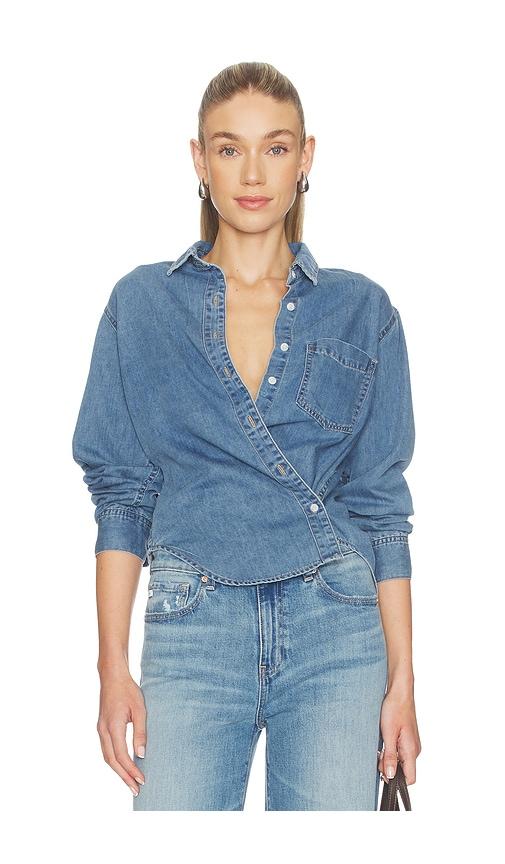 heartloom overland shirt in blue. - size s (also in xs)