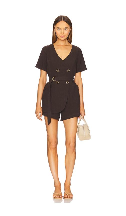 heartloom parina romper in brown. - size s (also in xs)