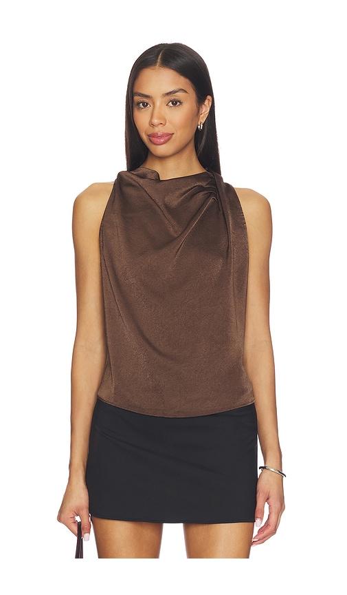 heartloom remonia top in brown. - size m (also in s, xs)