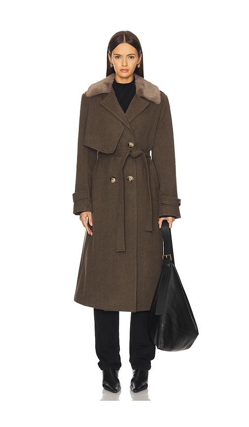 heartloom ross coat in brown. - size m (also in s)