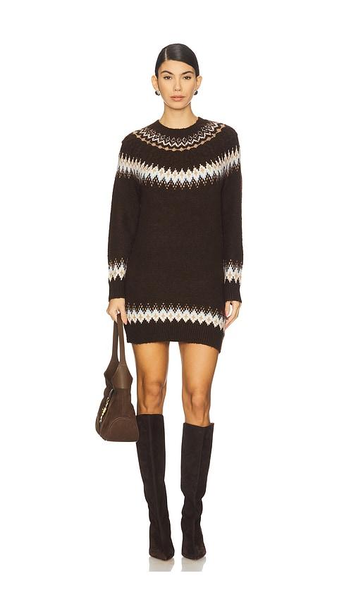 heartloom ruby dress in brown. - size l (also in s, xs)