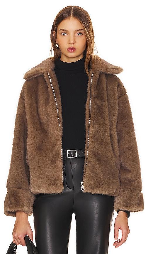 heartloom sari coat in brown. - size s (also in xl)