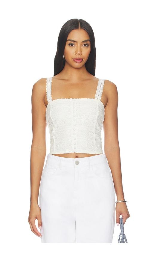 heartloom soma top in white. - size l (also in xs, s, m, xl)