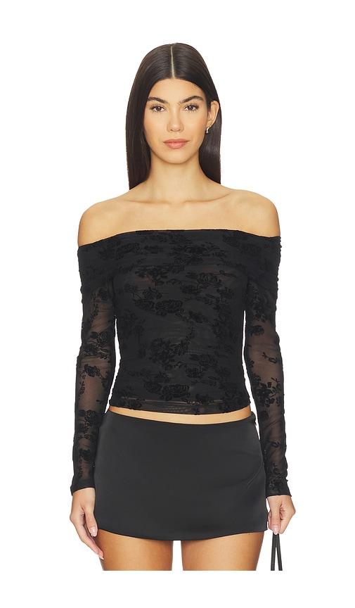 heartloom tatum top in black. - size m (also in xs, s)