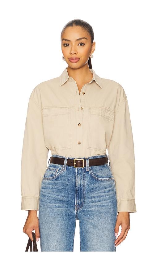 heartloom tilly shirt in beige. - size m (also in xs, s)