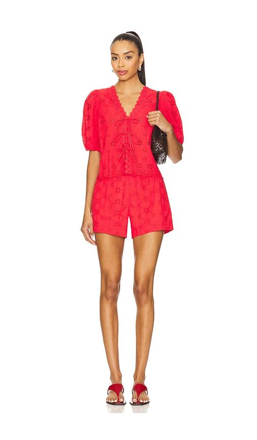 heartloom yuiko set in red. - size m (also in xs, s)