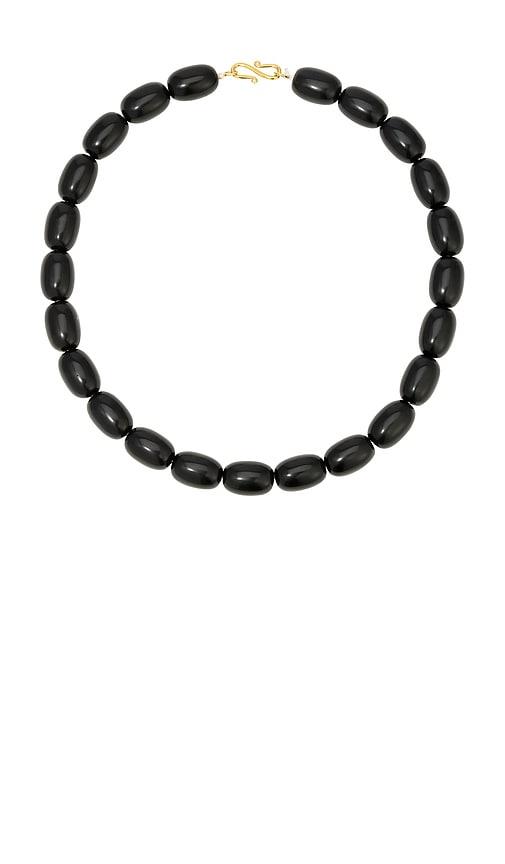heaven mayhem clementine necklace in black.