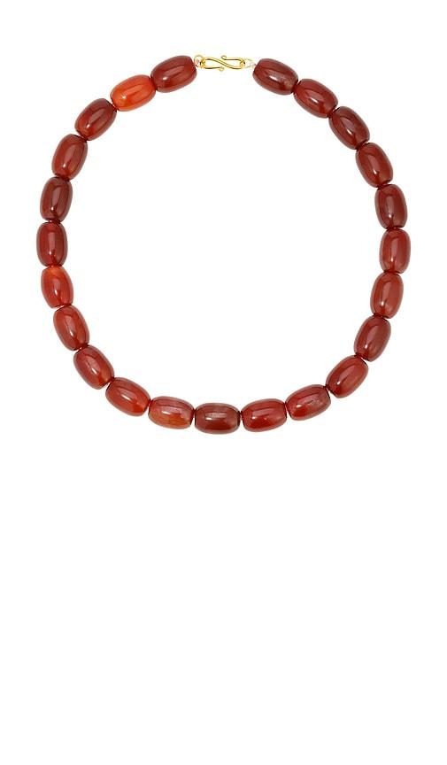 heaven mayhem clementine necklace in red.