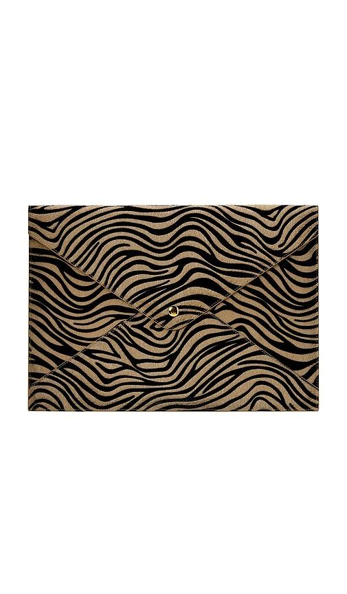 heaven mayhem laptop sleeve in black & white.