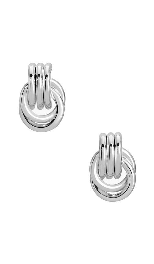 heaven mayhem micro knot in metallic silver.