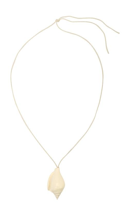 heaven mayhem sea necklace in white.