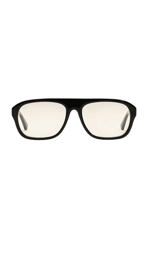 heaven mayhem vesper clear sunglasses in black.