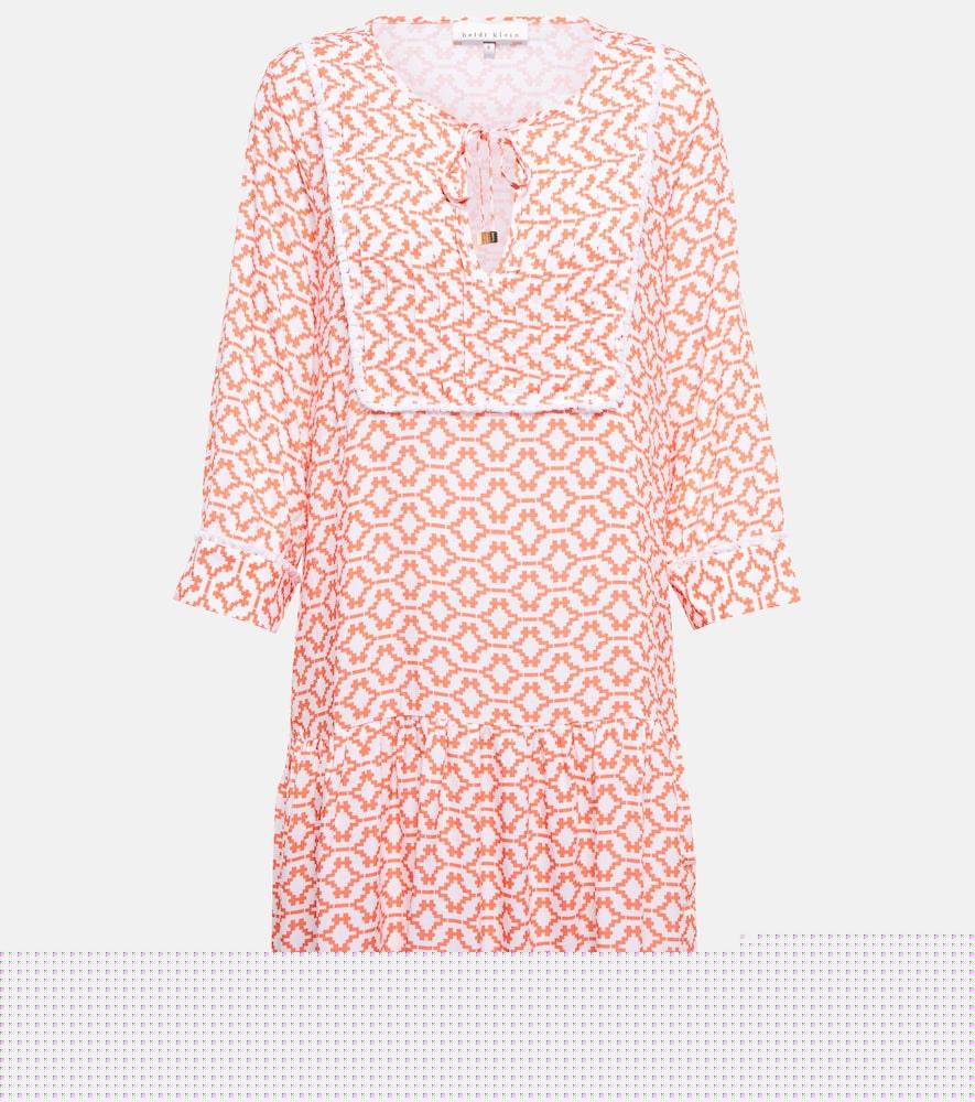 heidi klein arabian sunset printed minidress