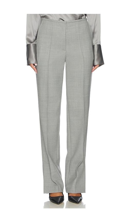 helmut lang low rise trouser in grey. - size 12 (also in 2)