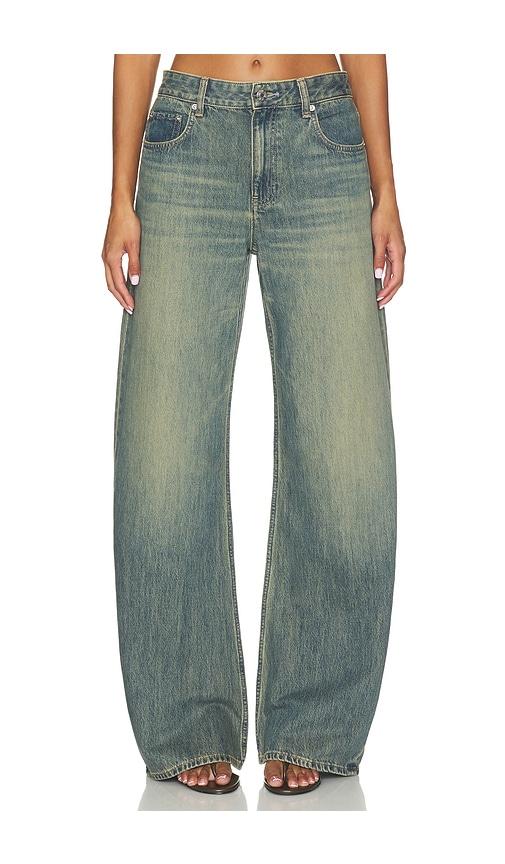 helmut lang relaxed bootcut leg in blue. - size 25 (also in 27)