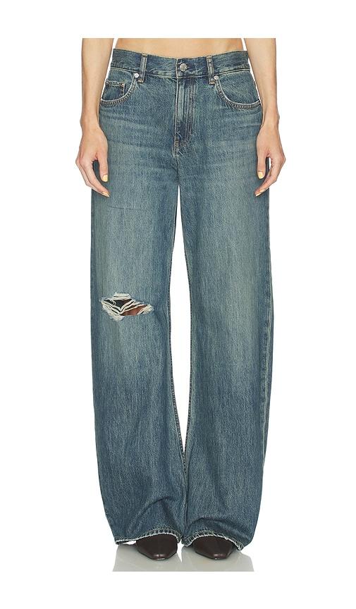 helmut lang relaxed destroyed bootcut jeans in denim-medium. - size 24 (also in 28)