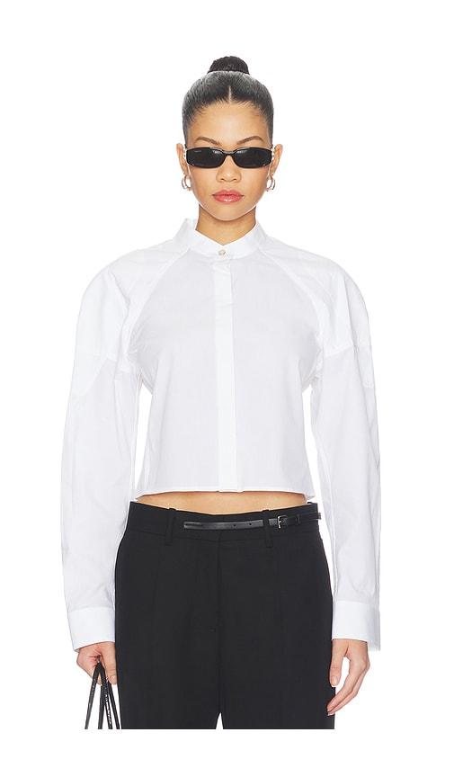 helmut lang saddle shirt in white. - size m (also in xs, s)