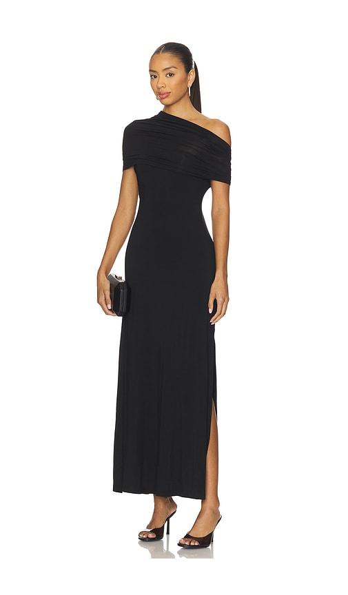 helmut lang sash maxi dress in black. - size m (also in s)