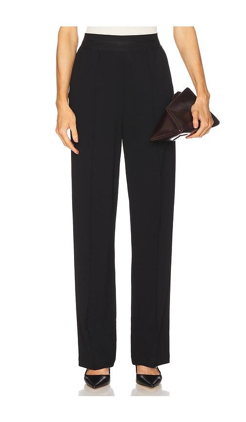 helmut lang straight trouser in black. - size 2 (also in 4, 8)
