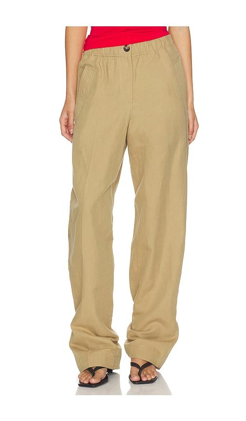 helmut lang trench pants in brown. - size m (also in s)