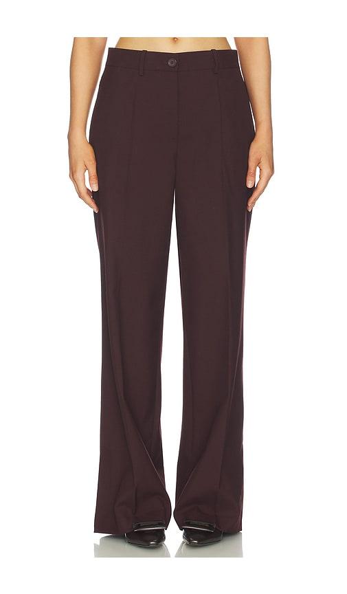 helmut lang vented trouser in brown. - size 2 (also in 4)