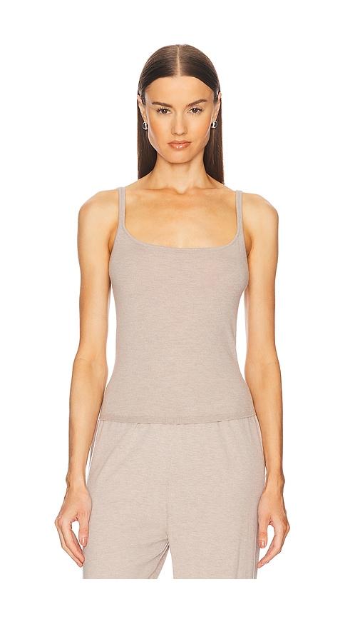 helsa alanna knit top in taupe. - size l (also in xl)