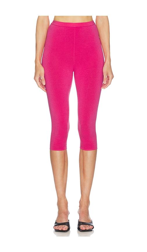 helsa beckette knit capri in fuchsia. - size l (also in xl, xs)