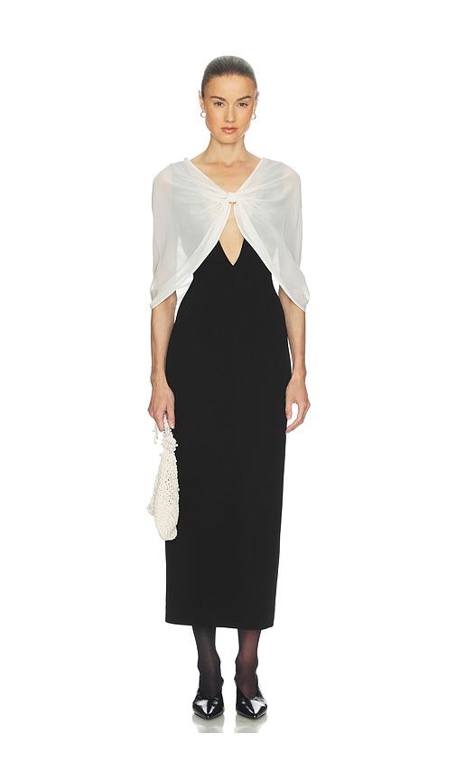 helsa bravado dress in black & white. - size l (also in xxs, xs, s, m, xl)