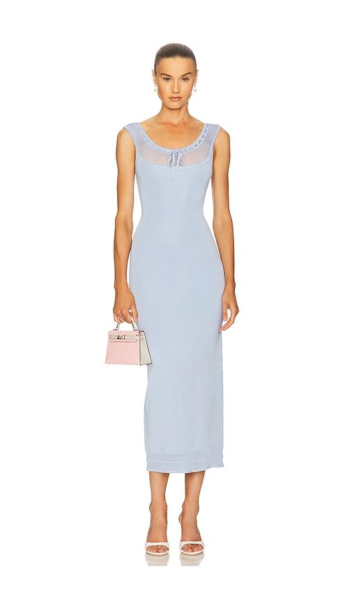 helsa brie midi dress in baby blue. - size l (also in m, xl)