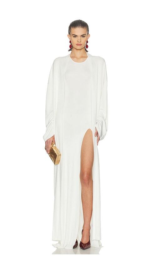 helsa charlene duster in cream. - size l (also in xs, s, m)