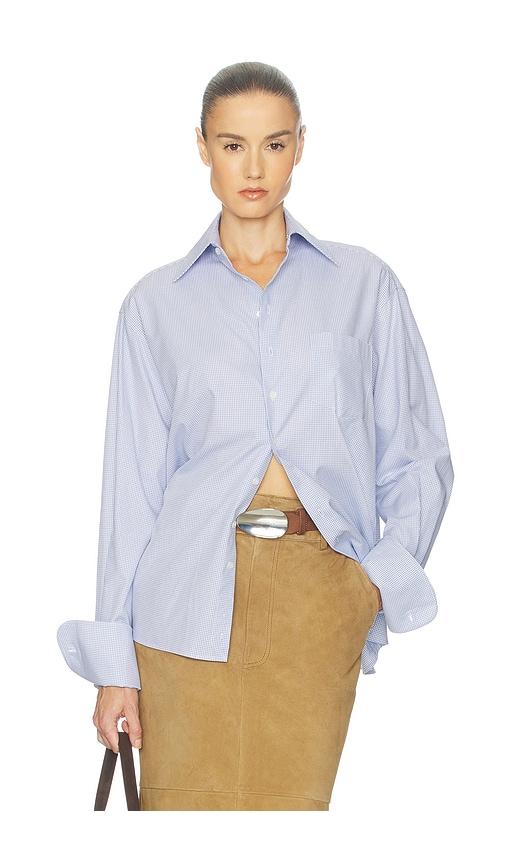 helsa classic oversized shirt in blue. - size l (also in xxs, xs, s, m)