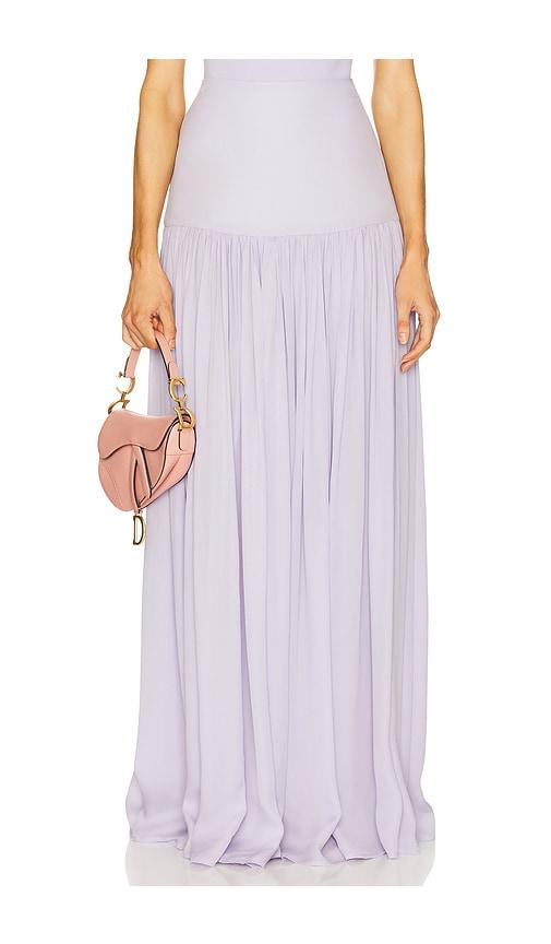 helsa diaphanous maxi skirt in lavender. - size xs (also in xxs)