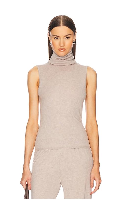 helsa faye knit top in taupe. - size s (also in xxs, xs)