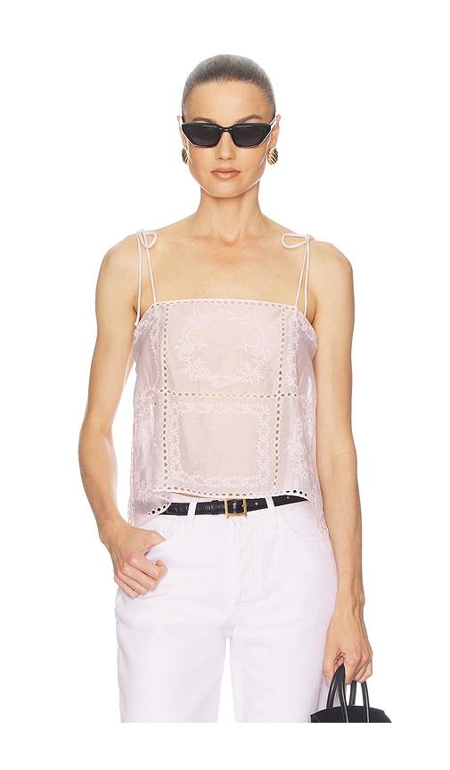 helsa handkerchief camisole in pink. - size m/l (also in xs/s)