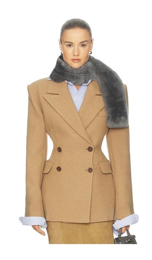 helsa italian wool blend blazer in brown. - size s (also in xs)