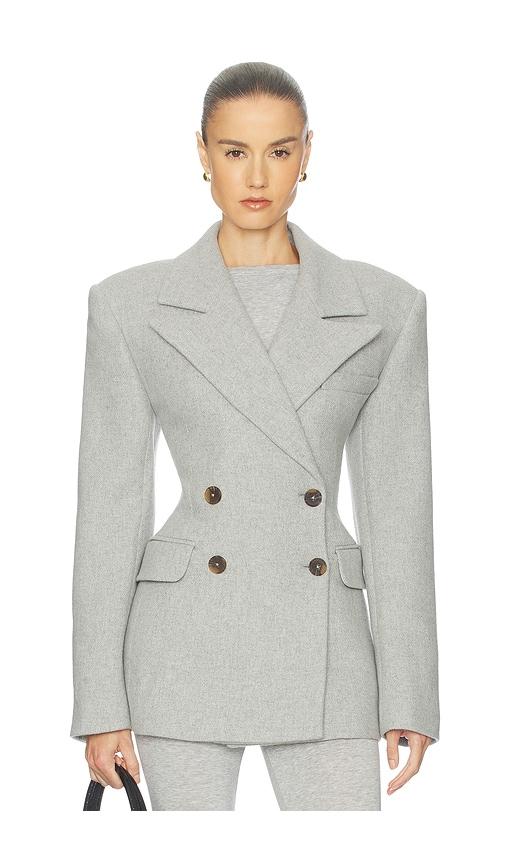 helsa italian wool blend blazer in grey. - size m (also in xs, s)