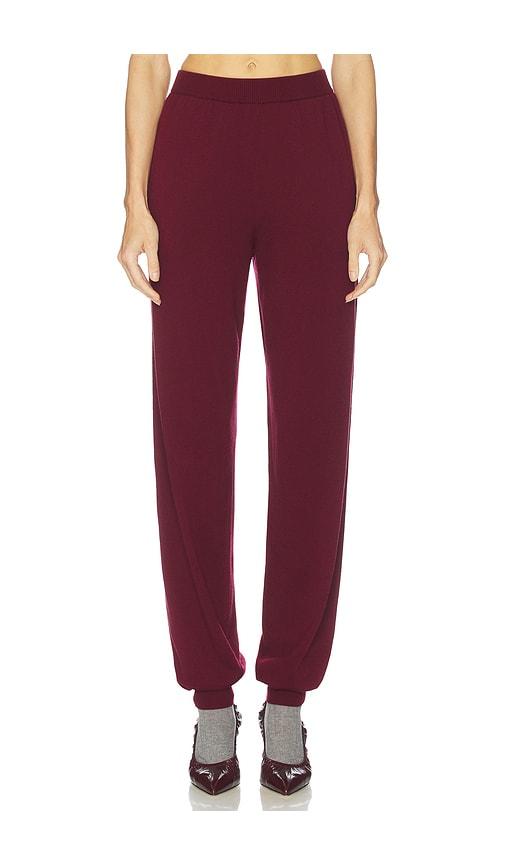 helsa kerstin knit jogger in burgundy. - size l (also in xxs, xs, s, m, xl)