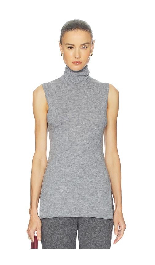 helsa kerstin sleeveless turtleneck in grey. - size s (also in xxs, xs)