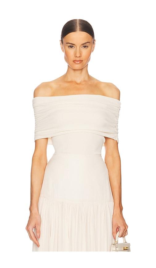 helsa makenzie off shoulder sweater in cream. - size l (also in s, m)