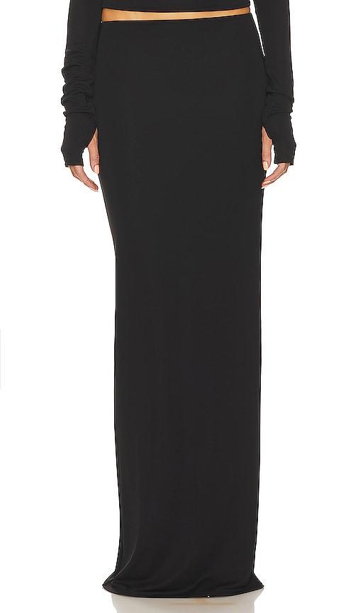 helsa matte jersey slim skirt in black. - size m (also in xxs, xs, s)