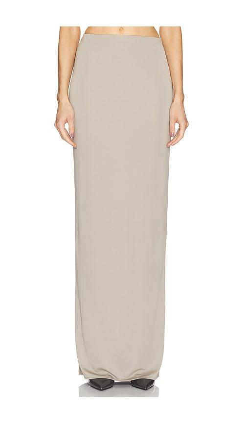 helsa matte jersey slim skirt in grey. - size xl (also in xxs)