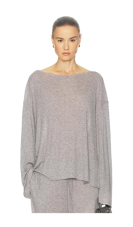 helsa oversized shirt in everyday jersey in grey. - size m/l (also in xs/s)