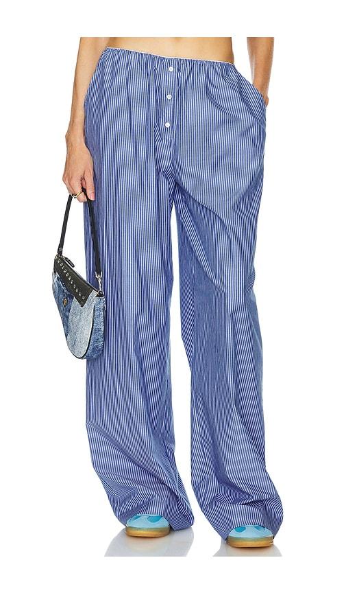 helsa pinstripe poplin house pants in multi. - size m (also in xxs, xs, s, l, xl)