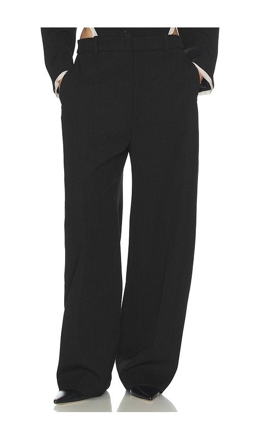 helsa straight trouser in black. - size l (also in xxs, xs, s, m, xl)